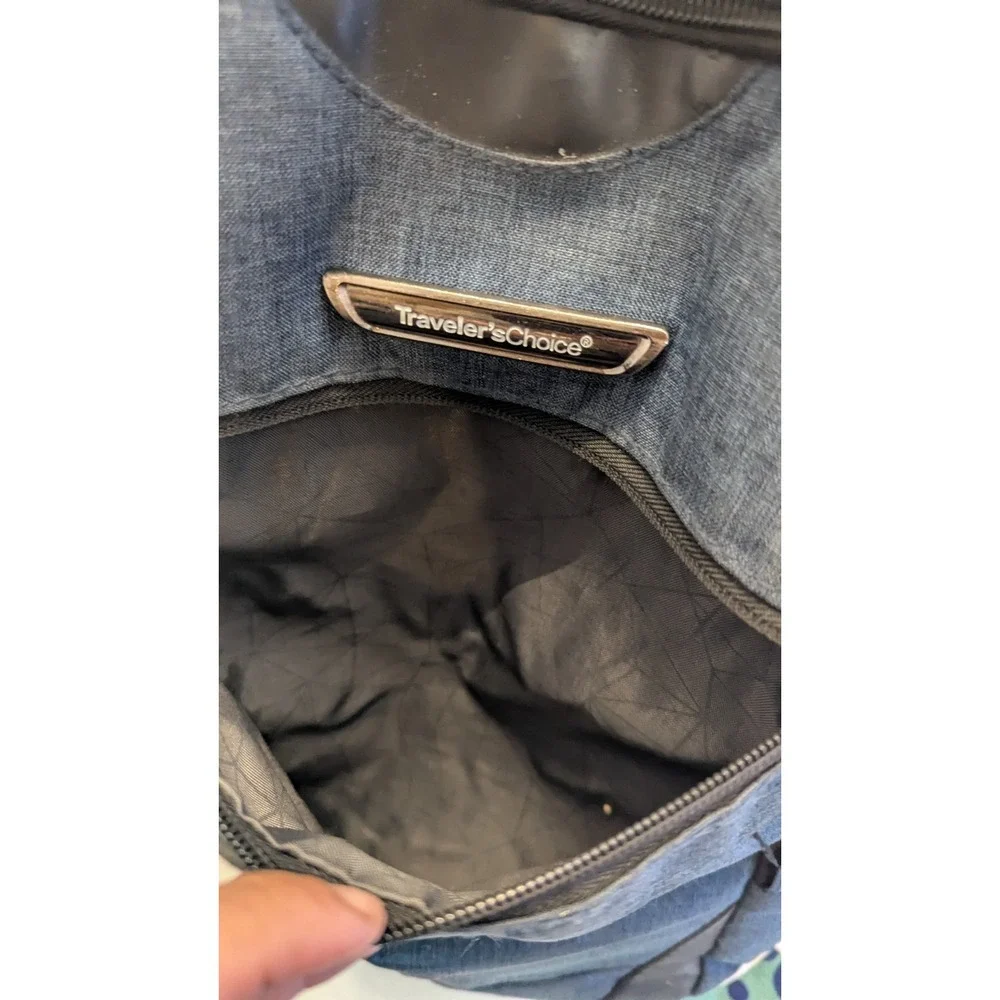 New Traveler's Choice Laptop Backpack Brushed Navy Size 19